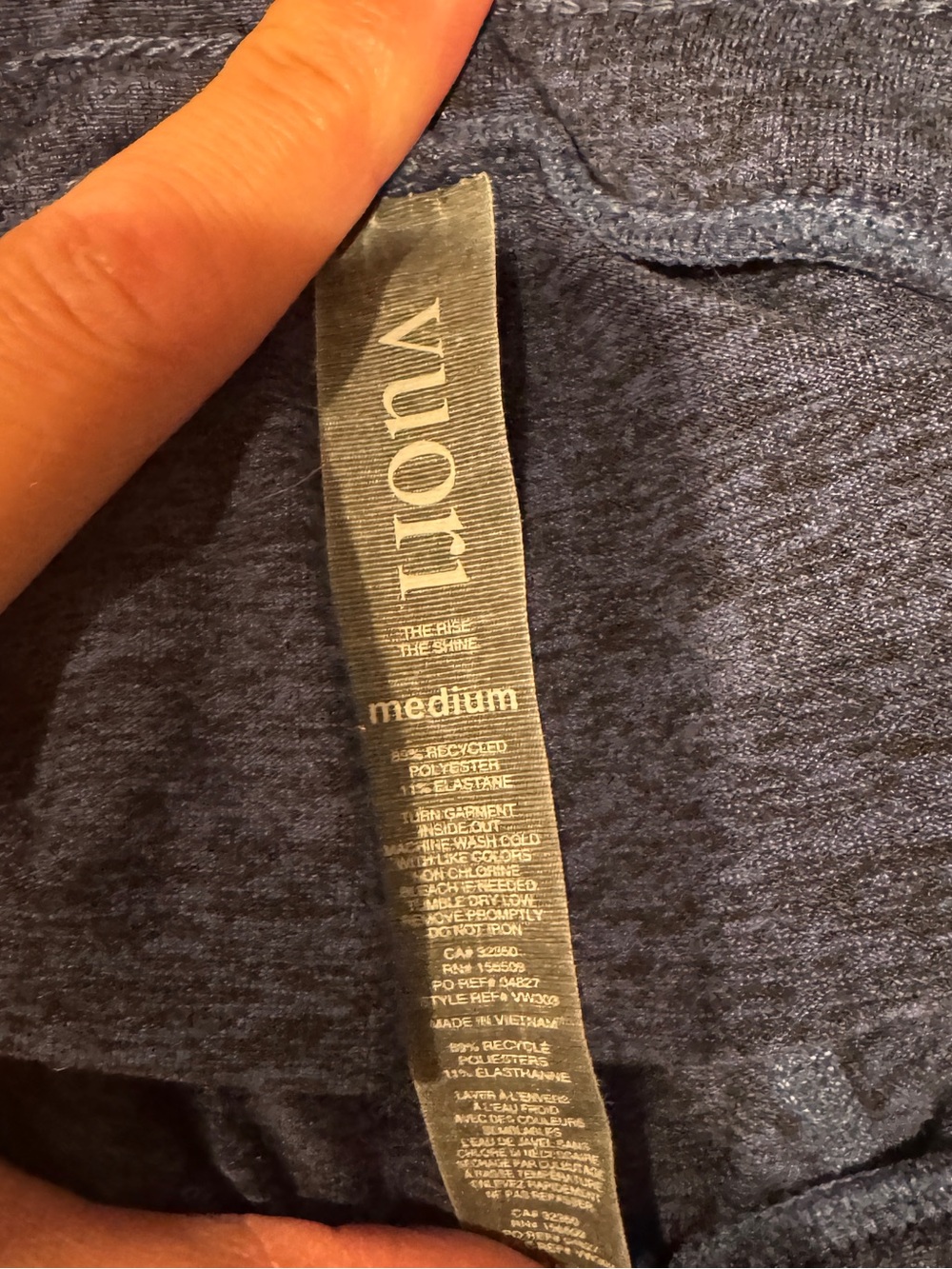 Vuori Navy Jogger Pants - medium - Picture 3 of 3